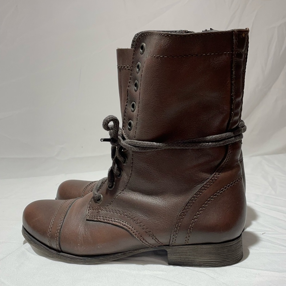 Steve Madden Brown Troopa Boots size 6